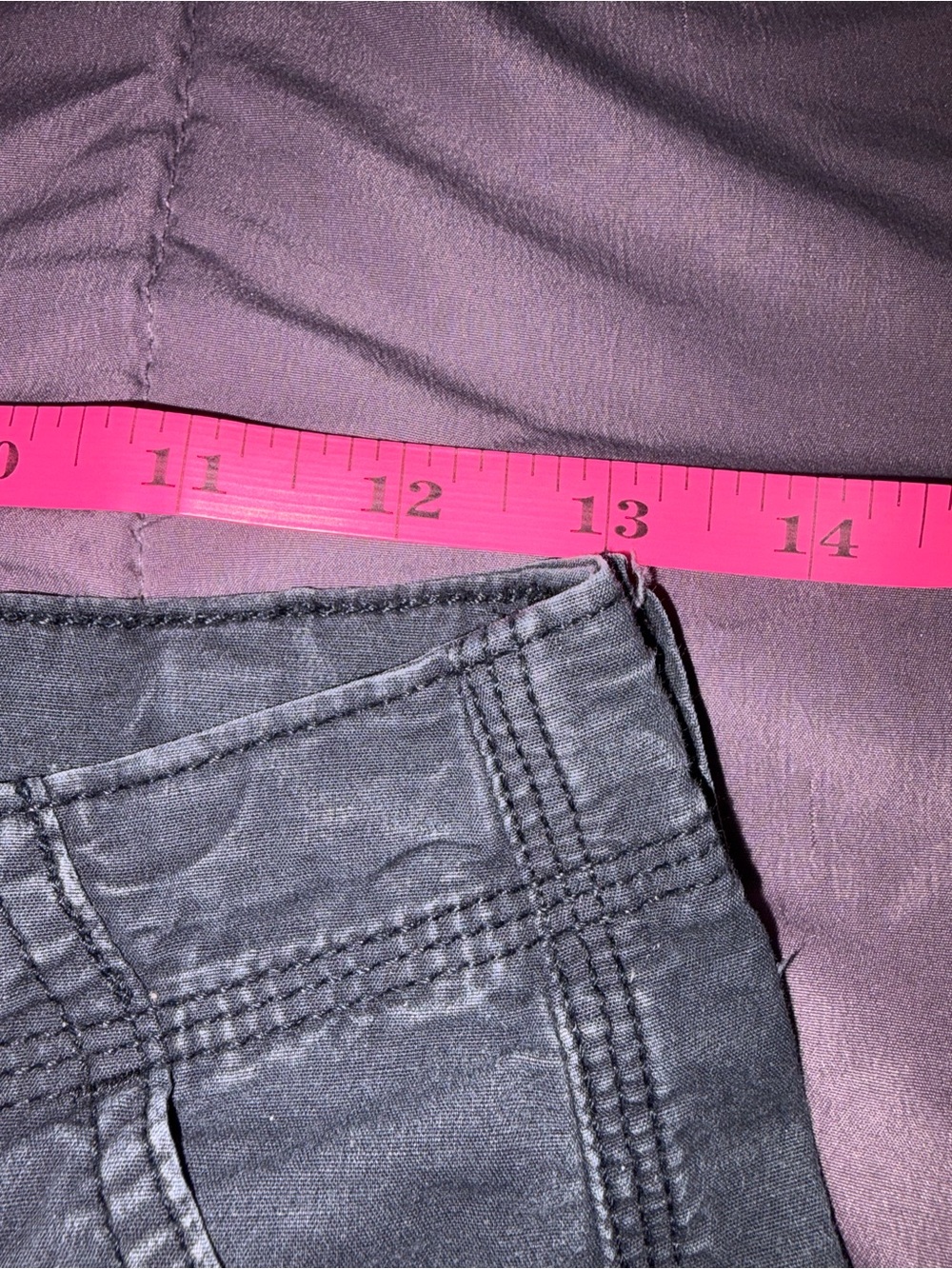 American Eagle Outfitters Washed Black/Grey Cargo Pants Women’s Size 2 - Picture 4 of 6
